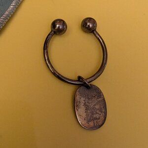 1980s Tiffany & Co. 925 Sterling Silver Keychain with Hang Tag